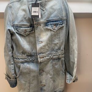 Re/Done Light Wash Kids Denim Trucker Jacket